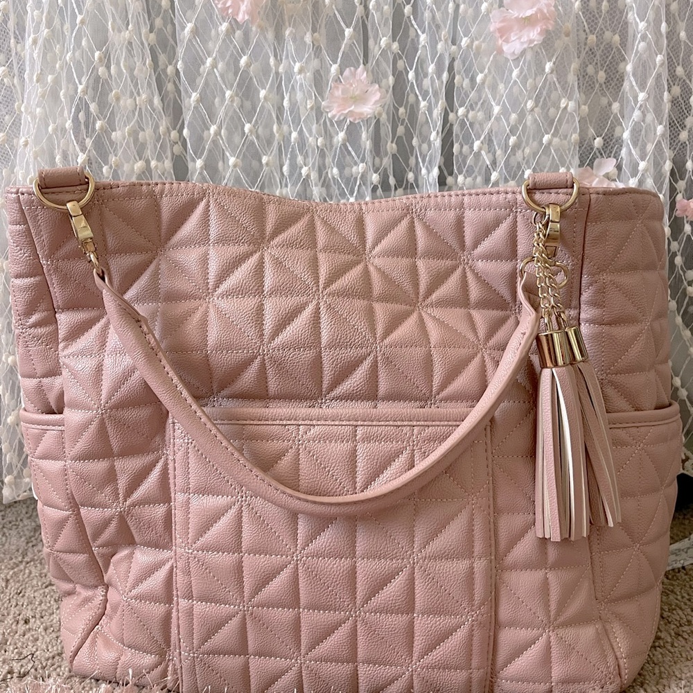 Madden by Steve Madden big mommy and baby quilted tote or diaper bag.